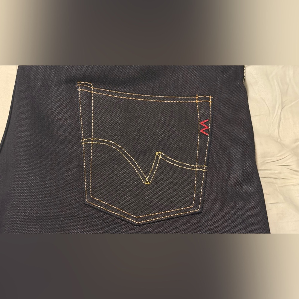 Iron Heart 634 XHSib 25oz Indigo Black Selvedge Straight Denim Jeans 40x36 - Picture 4 of 8